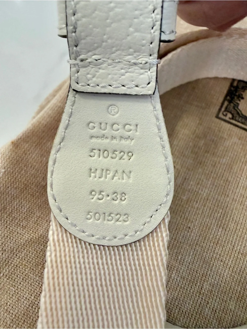 Gucci Web Logo Belt